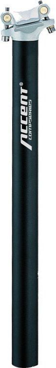 Accent Wspornik siodła Accent SP-428 350mm czarny piaskowany 27,2 mm