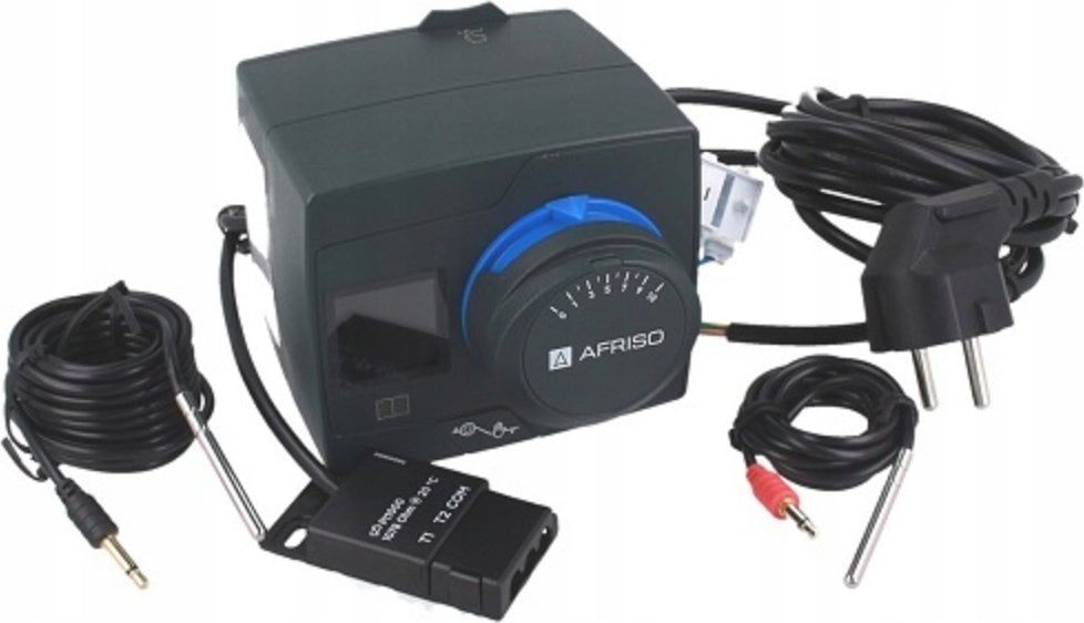 Afriso Regulator stałotemperaturowy ACT 443 ProClick, 2 czujniki, 230 V AC, 10-90°C z funkcją sterowania pompą