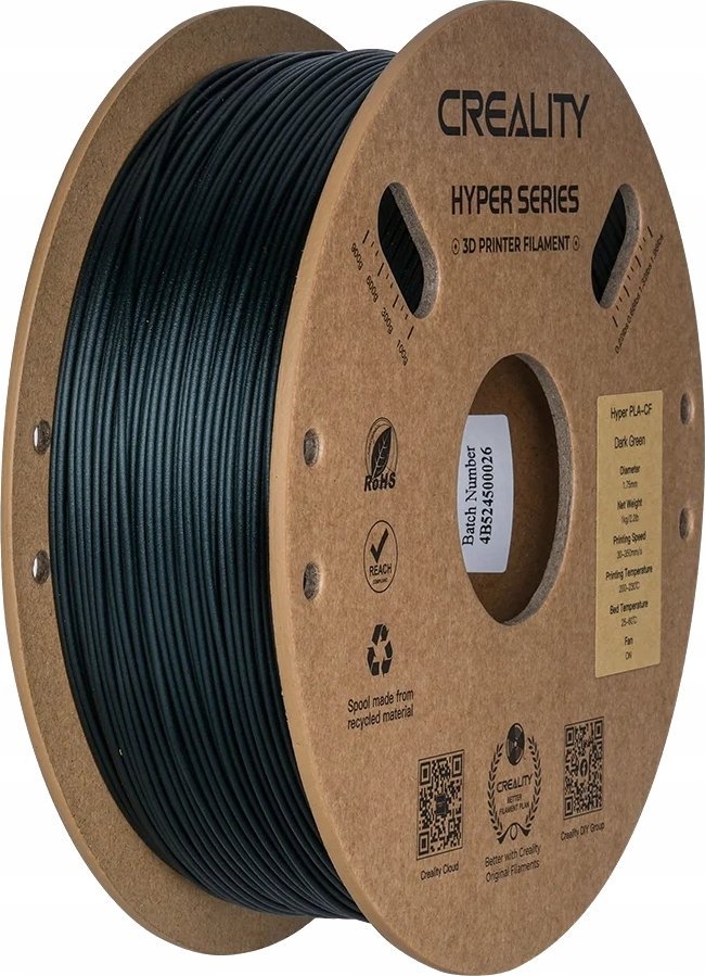 Creality Creality Filament Hyper PLA-CF, 1kg, 1,75mm, Dark Green (3301060016)