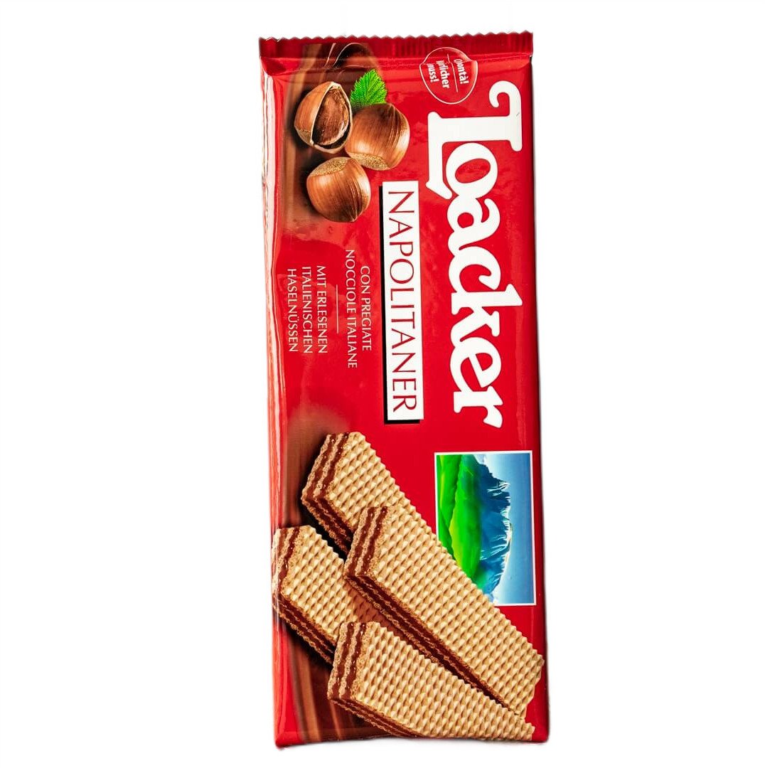 Loacker Wafelki z kremem z orzechów laskowych 175g -