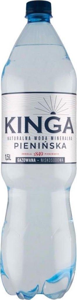 Woda KINGA PIENIŃSKA Kinga Pienińska Naturalna woda mineralna gazowana niskosodowa 1,5 l