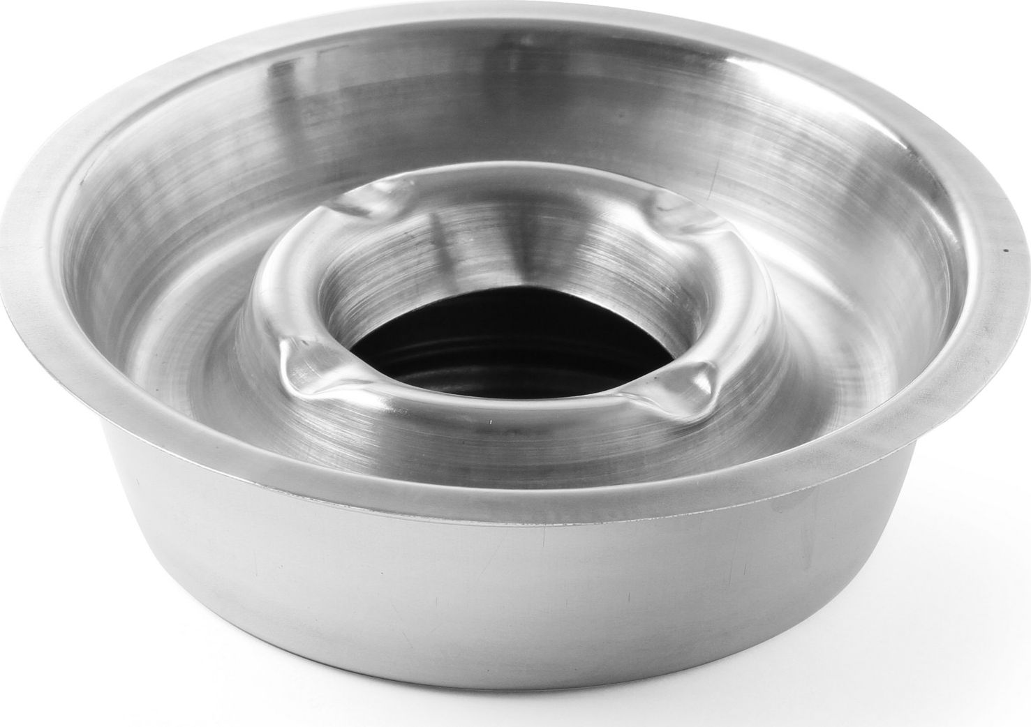 Hendi Popielniczka z rynną na popiół stal nierdzewna głęboka śr. 140mm