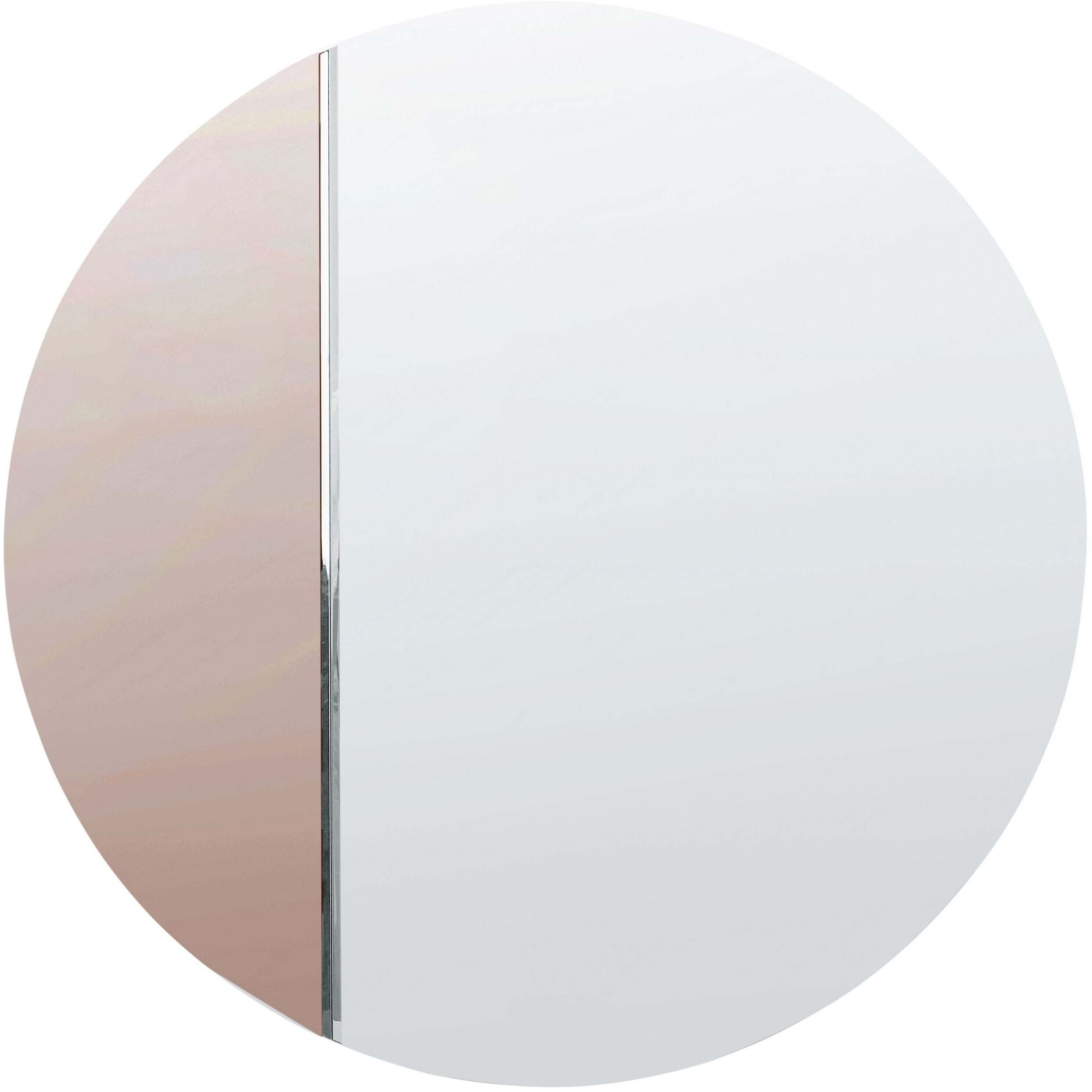 Beliani Lustro ścienne CHARRON 80 cm Różowe złoto