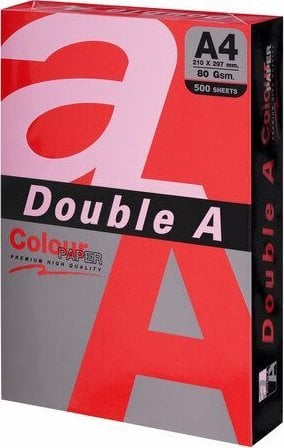 Double A Colour paper Double A, 80g, A4, 500 sheets, Red