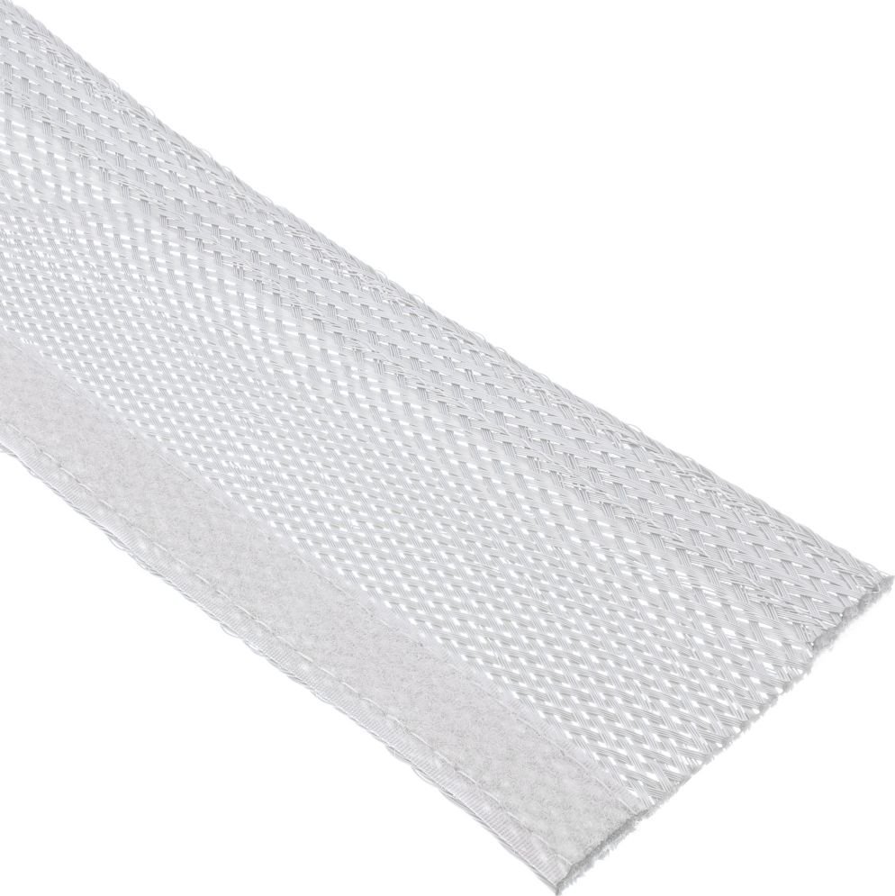 Organizer InLine InLine® Cable wrap, fabric hose with hook and loop fastener, 1m x 25mm diameter, white