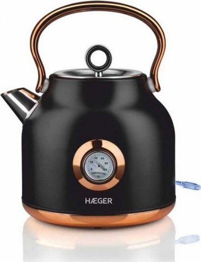 Czajnik Haeger Art Deco Czarny