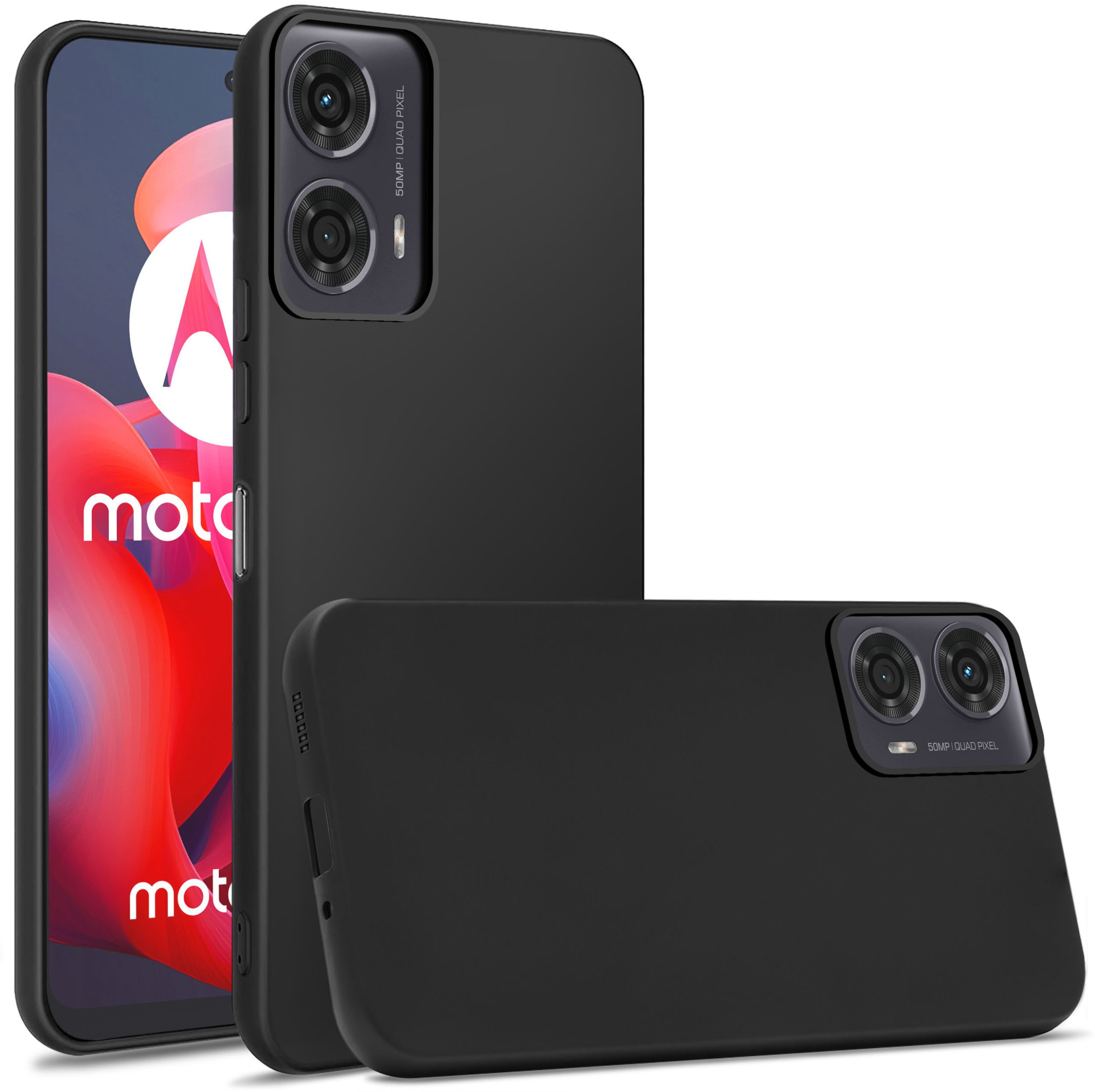 Etui do Motorola Moto G24 | G24 POWER | G04 CASE SOFT MATT PLECKI + SZKŁO