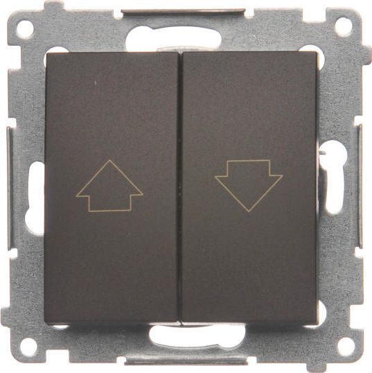 Kontakt-Simon Przycisk żaluzjowy brąz - DZP1.01/46