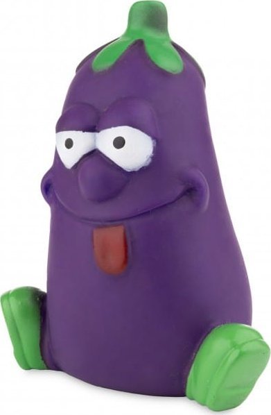 Zabawka dla psa bakłażan winylowy 12 cm