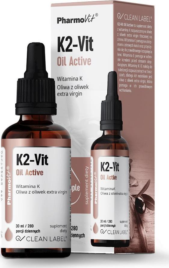 Pharmovit WITAMINA K2 W KROPLACH (75 mcg) BEZGLUTENOWA 30 ml - PHARMOVIT (CLEAN LABEL)
