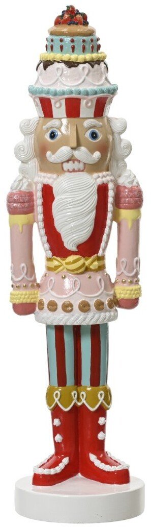 Figurka świąteczna Dziadek do Orzechów tworzywo sztuczne 9,5x36cm 1szt