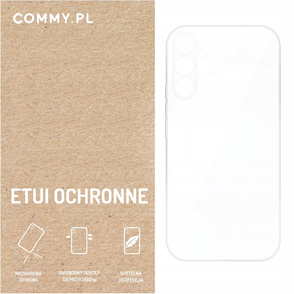 Przezroczyste etui COMMY Slim 2 mm styl i ochrona dla Samsung Galaxy S23 FE
