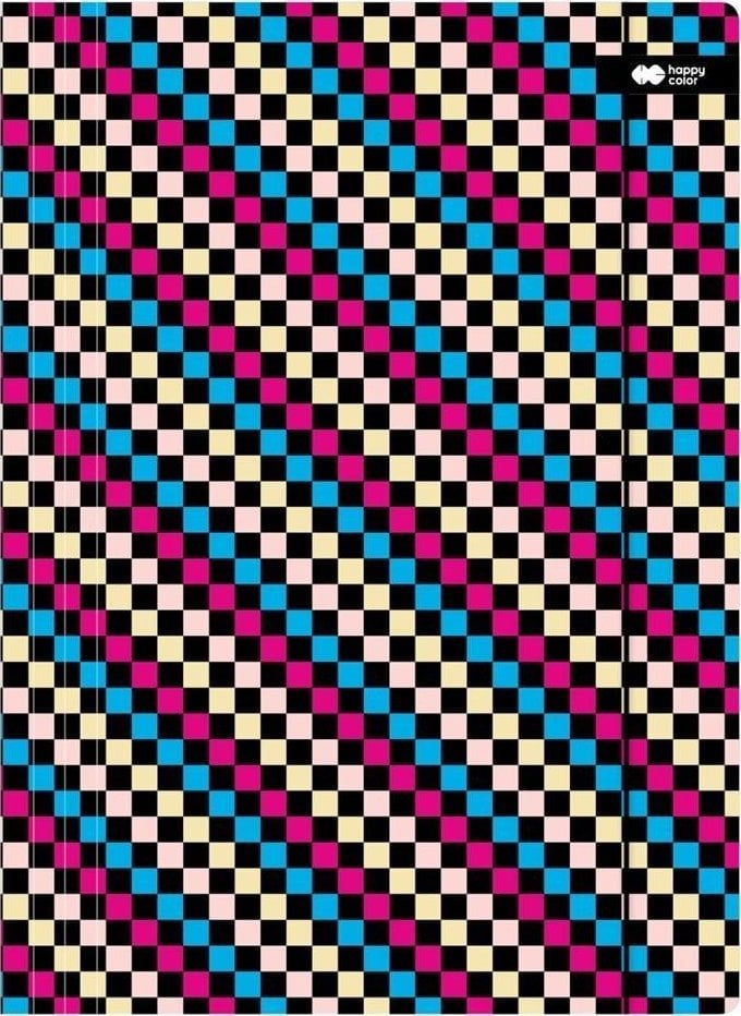 Teczka A4+ z gumką Skate szachownica HAPPY COLOR