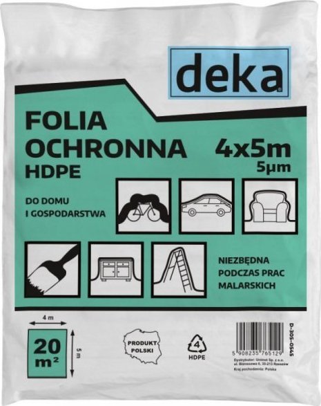 Folia malarska Deka FOLIA OCHRONNA HDPE 4X5 MG 0,005