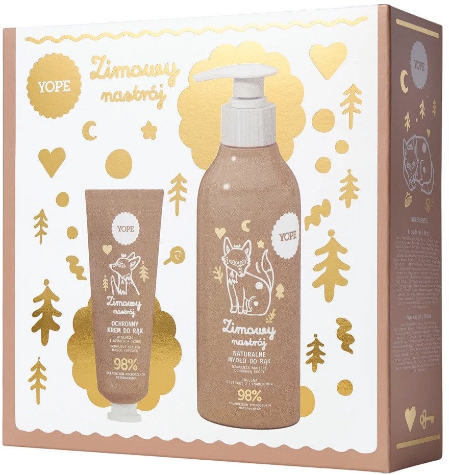 YOPE_SET Zimowy Nastrój mydło do rąk 300ml + krem do rąk 50ml