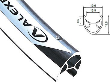 Alexrims Obręcz szosa R450 700x36otw. bok CNC biała (ALX-R45036B)