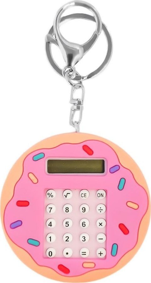 Brelok kalkulator gumowy donut