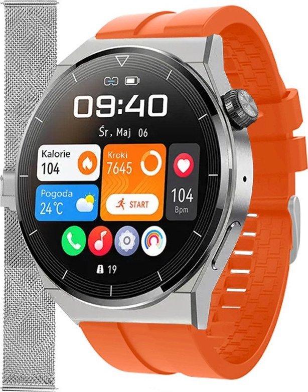 Smartwatch Enter SAT.111.538.1411-SET Pomarańczowy