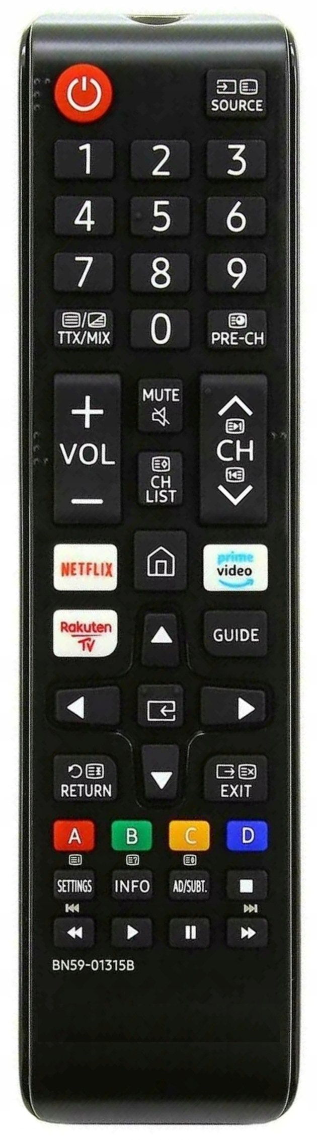 Pilot do TV LCD/LED Samsung BN59-01315B, Netflix, Prime video.