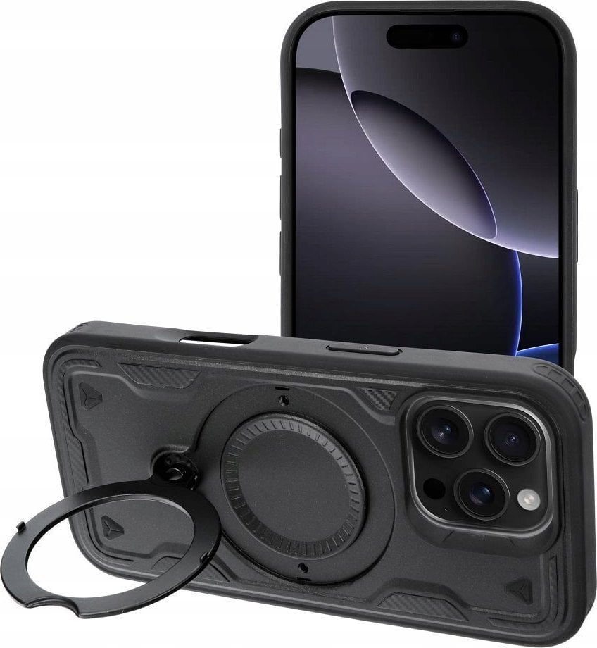 Futerał FROST ARMOR do IPHONE 16 Plus czarny