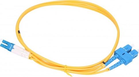 ExtraLink Patchcord PVC, Jednomodowy, Duplex, G652D, 3mm, 3m Extralink SC/UPC-LC/UPC