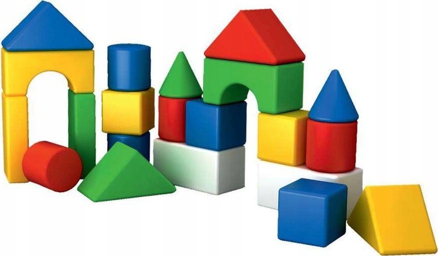 Maksik Klocki dmuchane przestrzenne bryły 19el 2599