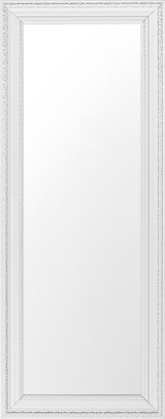 Beliani Lustro ścienne biało-srebrne Vertou