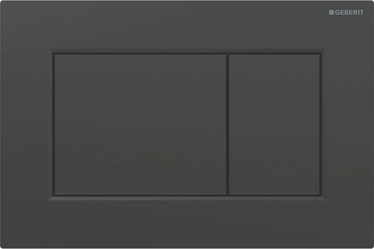 115.660.DW.1 / GEBERIT / SIGMA01 / PRZYCISK URUCHAMIAJĄCY PRZEDNI CZARNY PROSTOKĄTNY /