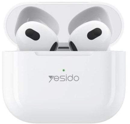 Słuchawki Yesido Słuchawki TWS31 BT 5.4 300mAh, WHITE / BIAŁY