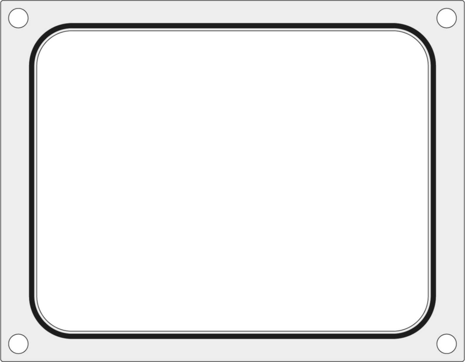 Hendi Matryca forma do zgrzewarki Hendi na tackę pojemnik bez podziału 227x178 mm - Hendi 805572 Matryca forma do zgrzewarki Hendi na tackę pojemnik b