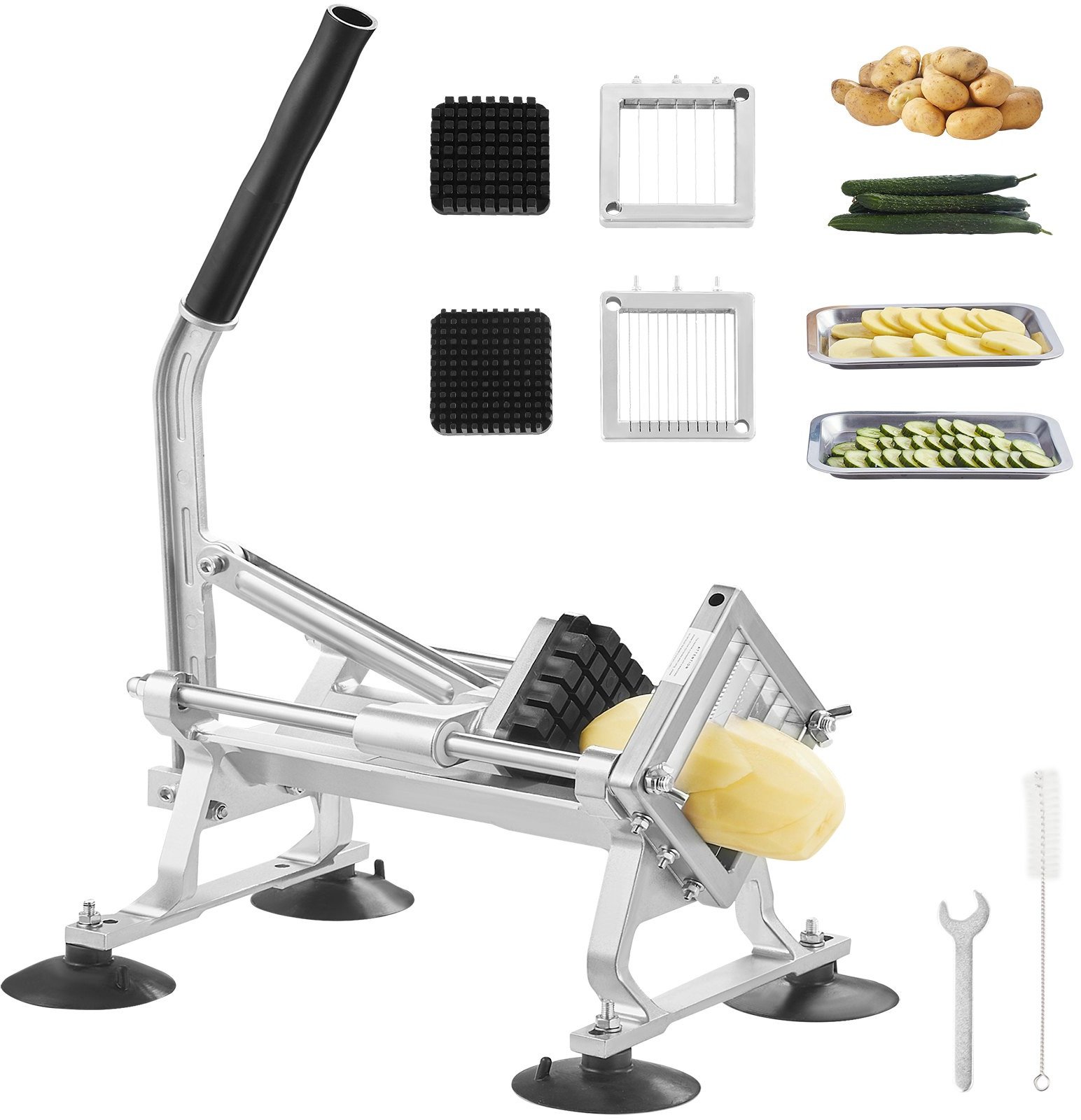 KRAJALNICA DO FRYTEK maszynka do krojenia ziemniaków warzyw ręczna 3 ostrza