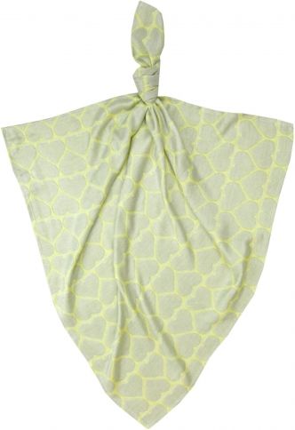 Texpol Pieluszka bambusowa Colorful Dreams 75x75 cm hearts żółta (TEX000142)