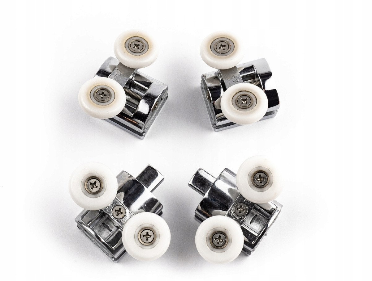 Cersanit (części zamienne - kabiny prysznicowe) ZESTAW ROLEK PODWÓJNYCH GÓRA I DÓŁ CHROM ZIP/ARTECO/BASIC (S903-033)