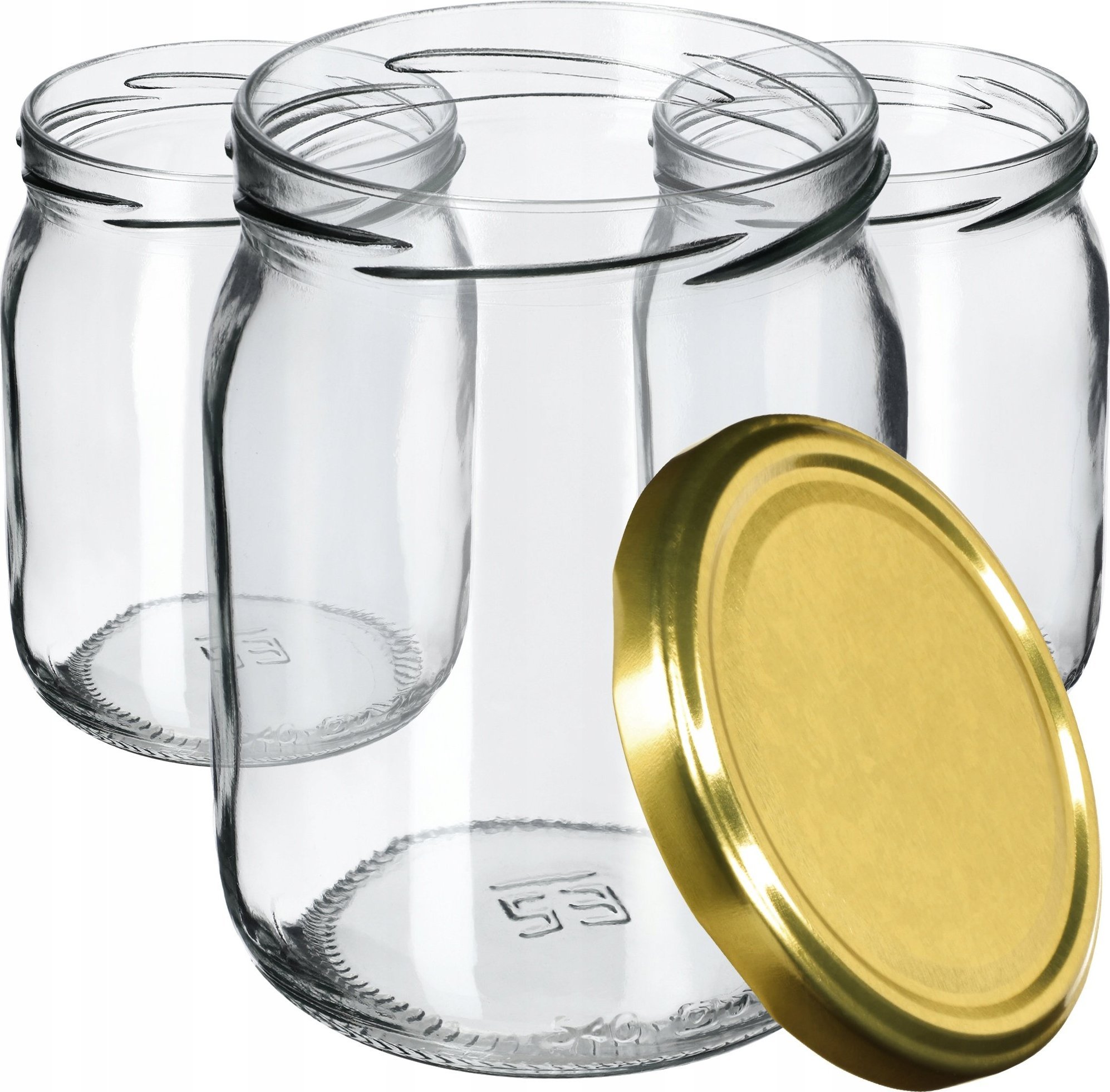 Kadax 16x Słoik Szklany 540ml Słoiki Dżem + Wieczko fi82