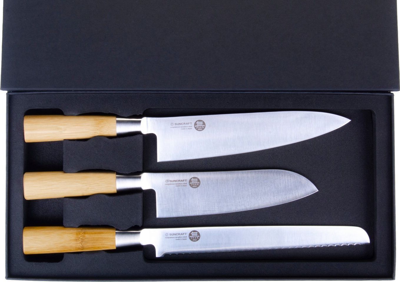 Suncraft Zestaw noży Suncraft MU Bamboo w pudełku ozdobnym: [MU_040306]