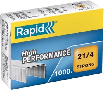 Rapid Rapid 24863400, Staples pack, 4 mm, 1000 staples, Galvanized metal, Zinc, 15 sheets