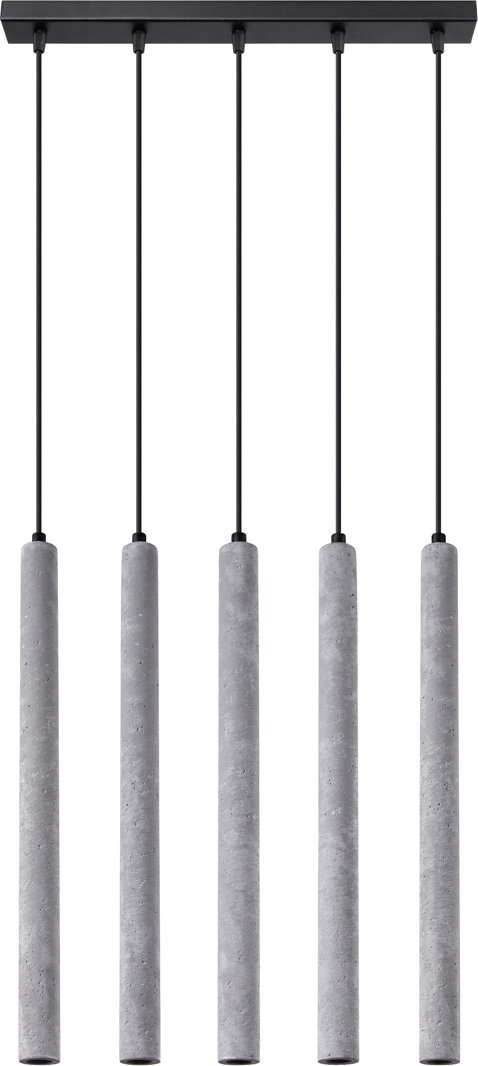 Lampa wisząca Sollux Lighting SOLLUX Lampa wisząca PASTELO 5L beton 5 x G9 SL.1274