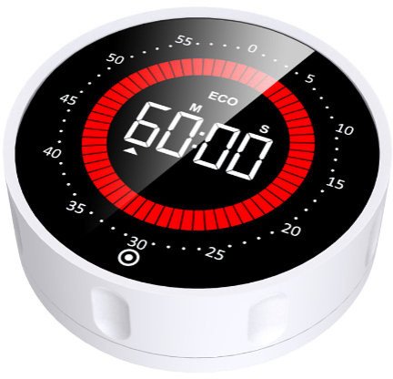 Minutnik JVD DM284.1 biały 8 cm okrągły czytelny .