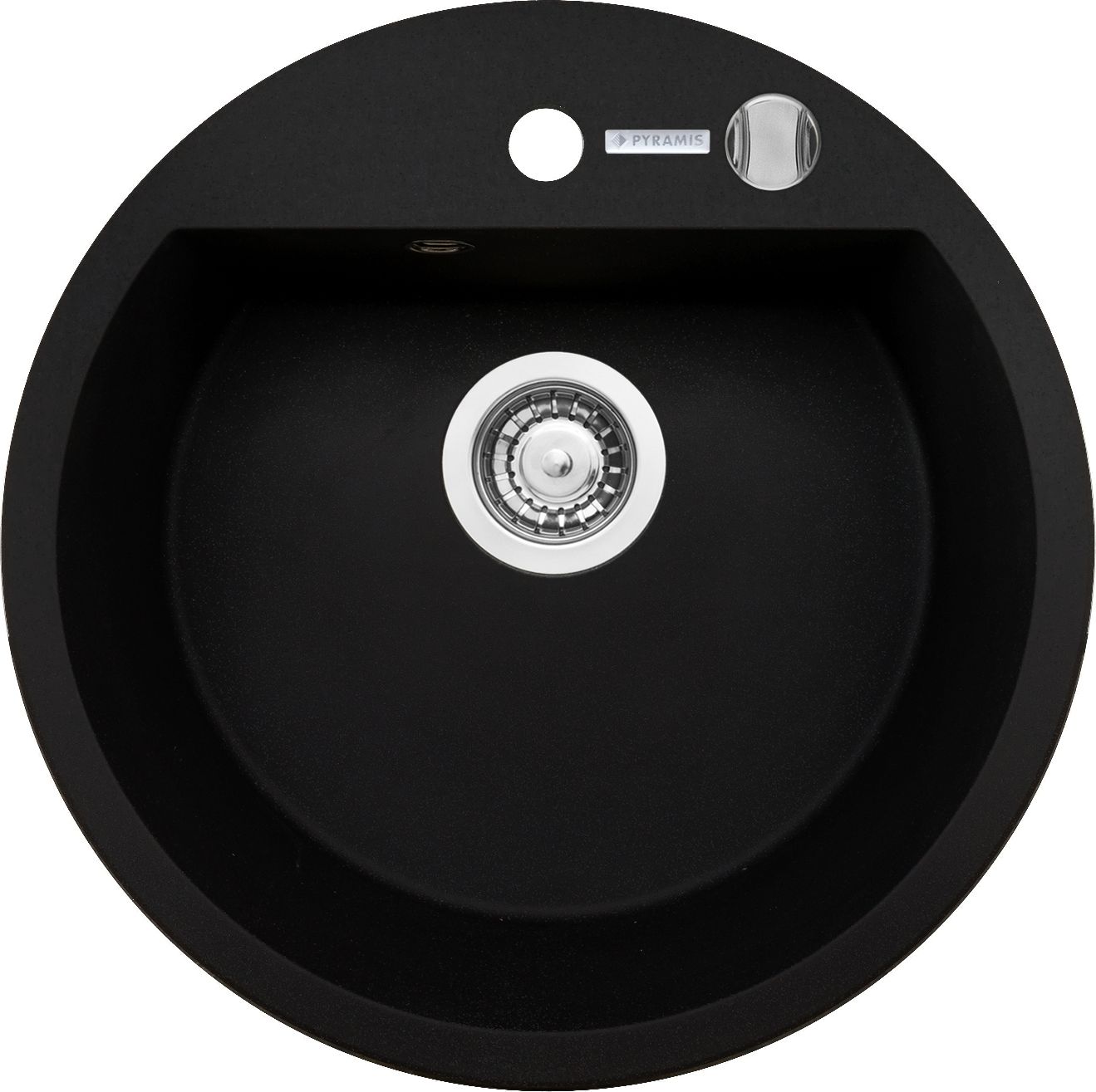 Zlewozmywak Pyramis granitowy Pyramis MIDO O 51 1B Karbon