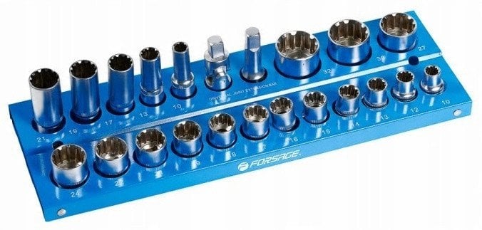 Zestaw nasadek 1/2" 22el. (6-kątnych)