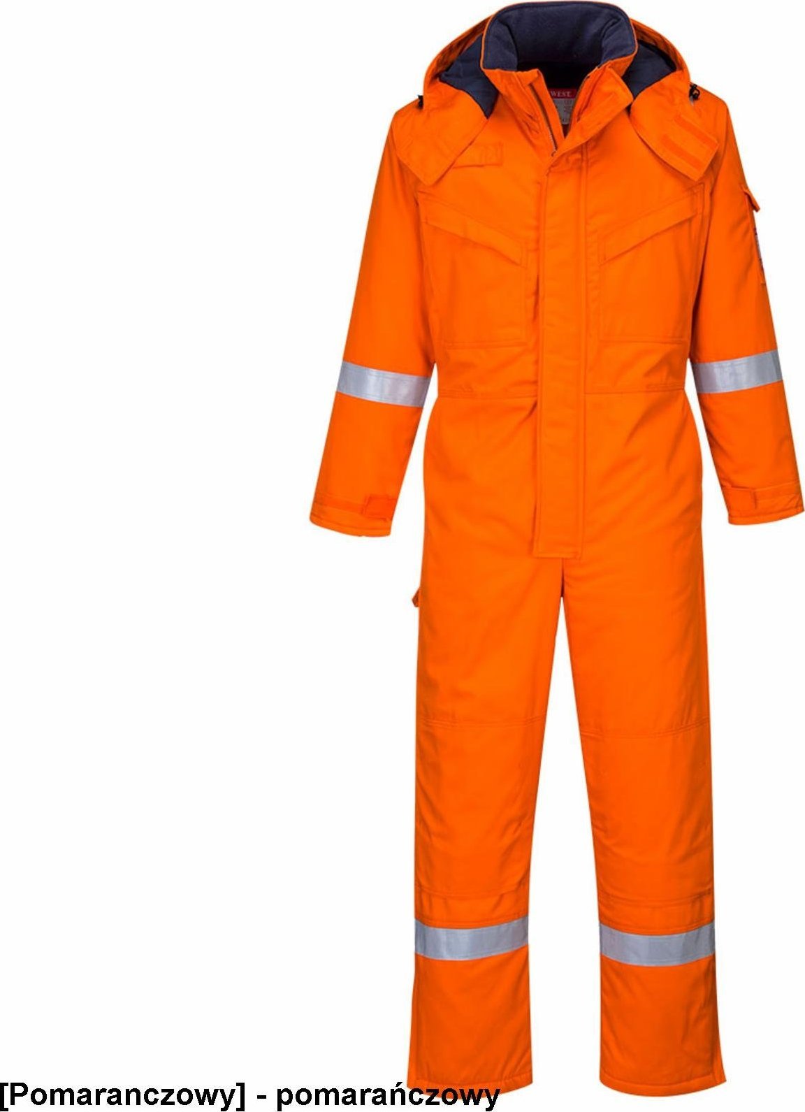Portwest FR53 - Kombinezon ocieplany trudnopalny i antystatyczny - pomarańczowy S