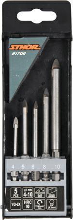 Wiertło Sthor STHOR WIERTEŁO DO SZKŁA I CERAMIKI ZESTAW 5szt. T21709
