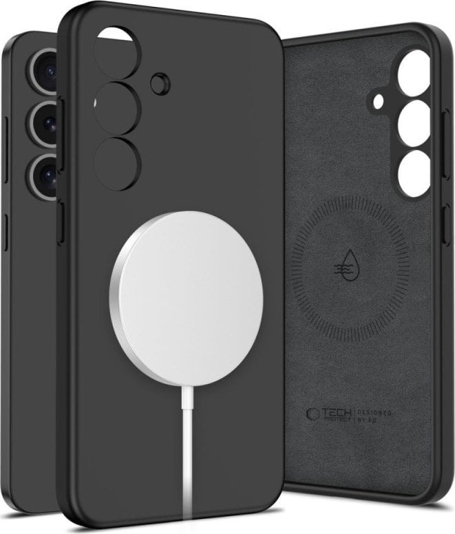 TECH-PROTECT LIQUID SILICONE MAGSAFE GALAXY S25 BLACK