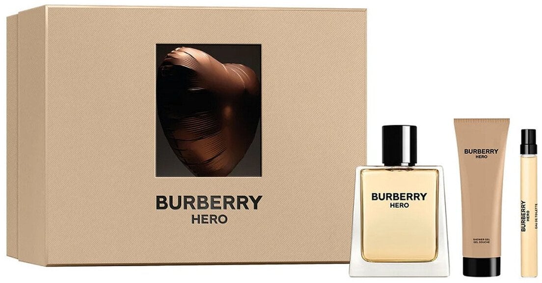 ZESTAW Burberry Hero EDT 100ml + SG 75ml + EDT 10ml