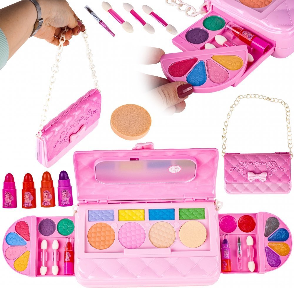 MalPlay Zestaw Kosmetyków Do Malowania Makijażu Dla Dzieci w Torebce