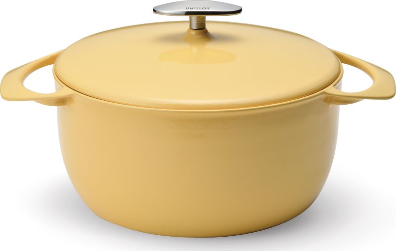 UNILLOY Garnek żeliwny UNILLOY Yellow 22 cm [UC220YE]