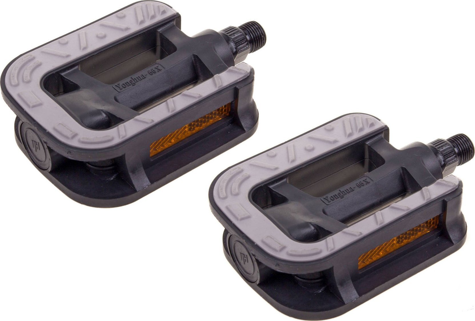 Xingtai City Pedały antypoślizgowy z tworzywa 9/16" czarne-łożyska kulkowe Uniwersalny