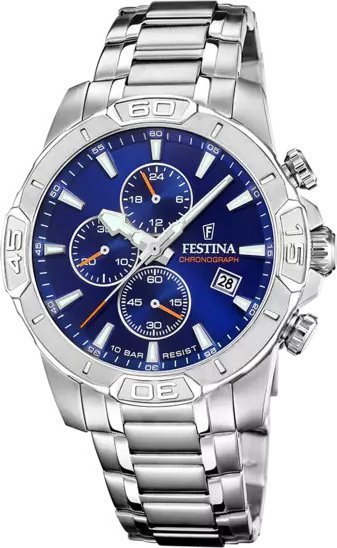 Zegarek Festina Zegarek męski Festina F20704-2 srebrny