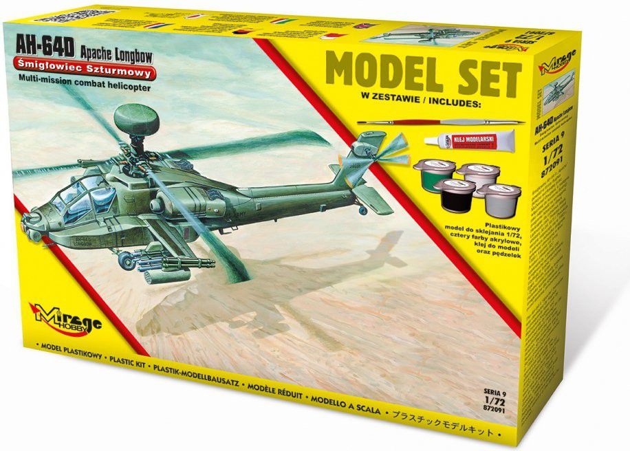 Mirage AH-64D Apache Longbow model set [Amerykański Śmigłowiec Szturmowy (872091)