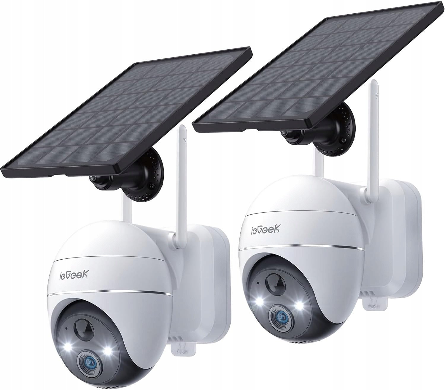 ieGeek ZS-GX1S Zewnętrzna kamera monitoringowa 2K akumulator zewnętrzny